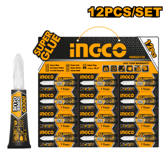12 Pcs 3g Super Glue – INGCO HSGU3122