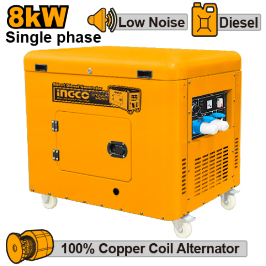 Diesel Generator with Electric Start – INGCO GSE80001