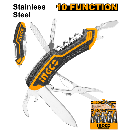 10-Function Multi-Tool Pocket Knife – INGCO HMFK8108