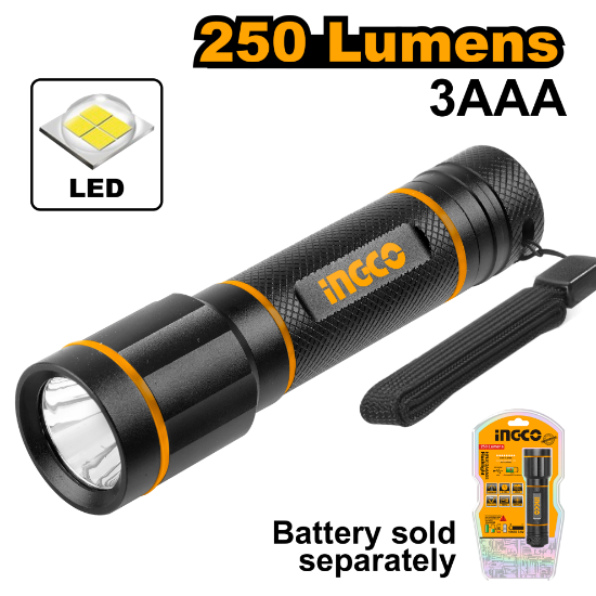 250 Lumens Flashlight – INGCO HFL013AAA58