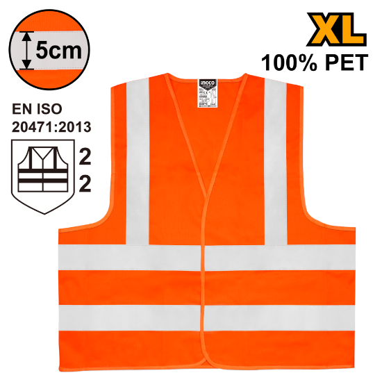 High-Visibility Safety Reflective Vest – INGCO RV02C