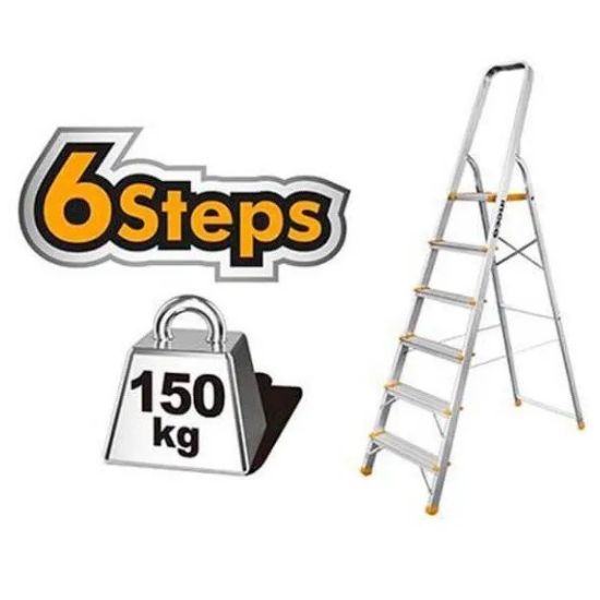6-Step Aluminum Ladder – INGCO HLAD06061