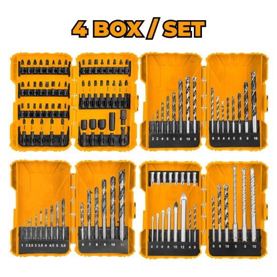 INGCO AKDL11601 16PCS Concrete, Wood & Metal Drill Bit Set