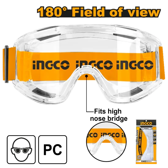 INGCO HSG10 – Clear Safety Glasses