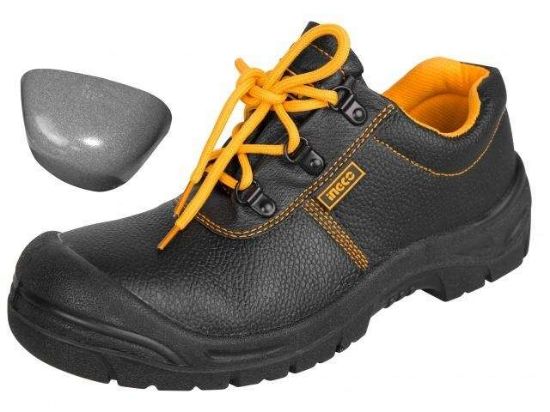 INGCO SSH03SB.40 – Industrial Work Boots with Steel Toe and Black Strap