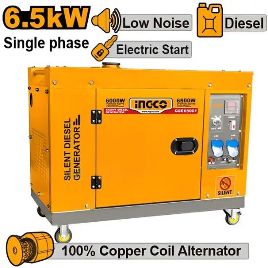 Diesel Generator with Enclosed Design – INGCO GSE65001
