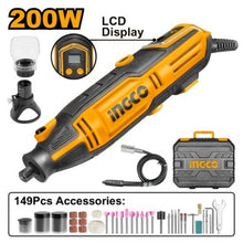 INGCO MG2008 – LCD Variable Speed Rotary Tool Kit with Accessories