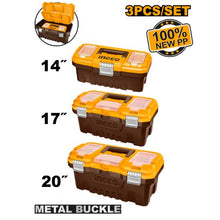 INGCO PBXK0302 – 3Pcs Plastic Toolbox Set