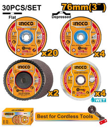 INGCO MCD07630 – Side Grinder Discs Set