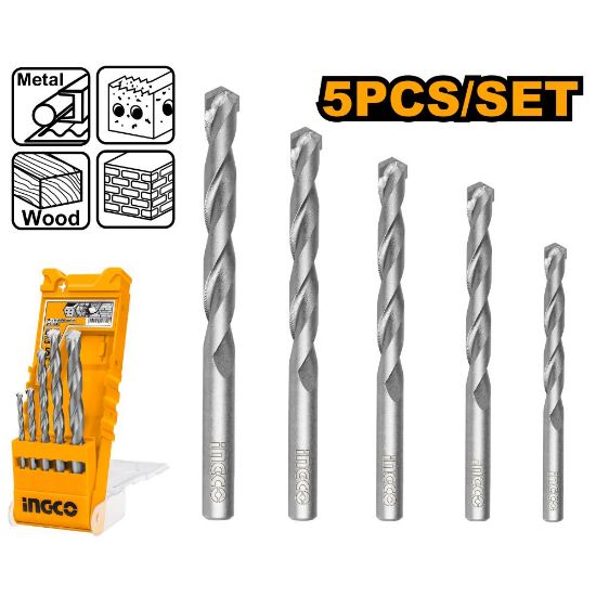 INGCO AKD6058 5PCS Metal & Concrete Chisel Set