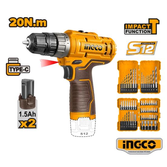 12V Cordless Rotary Hammer Combo Set – COSLI23114