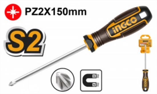 INGCO HSDPZ2150 – S2 Screwdriver with Rubber Handle