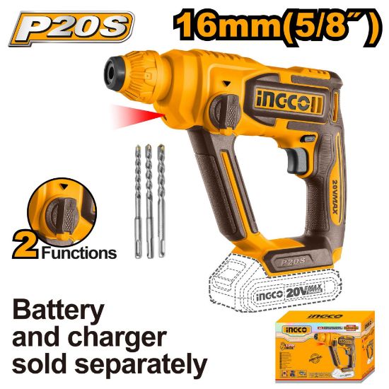 20V Cordless 16mm SDS Rotary Hammer – CRHLI20168