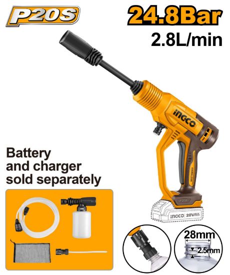 20V Cordless Narrow-Nozzle Pressure Washer – CPWLI2036