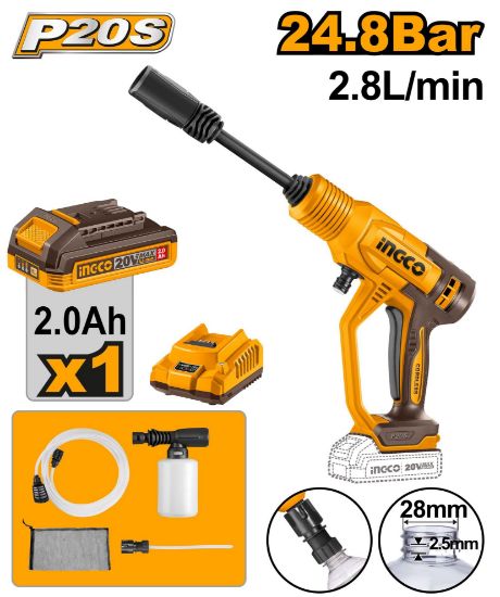 20V Cordless Narrow-Nozzle Pressure Washer with Battery & Charger – CPWLI20362