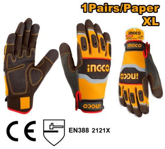 Mechanical Gloves with Finger Protection – INGCO HGMG02-XL