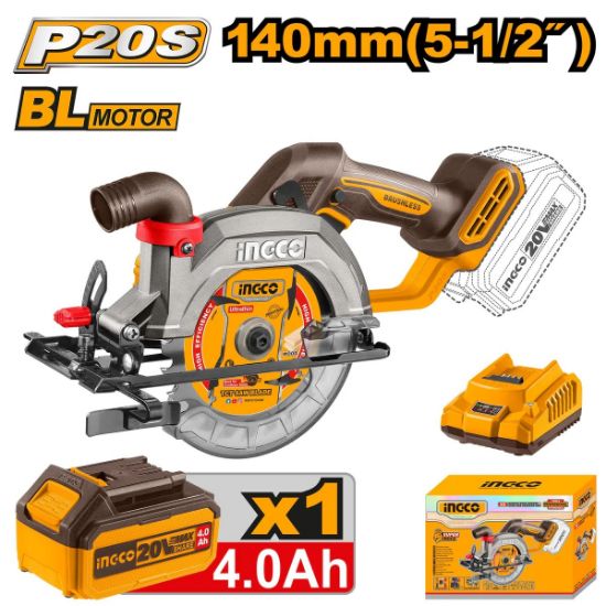 20V Cordless 140mm Industrial Circular Saw with Battery & Charger – CSLI14021