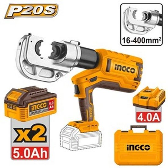 20V 120KN Cordless Hydraulic Crimper with 2 Batteries & Box – CTLI2005