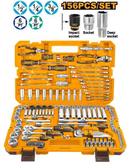 100 Pcs Mechanical Tool Set in Plastic Case – INGCO HKTHP21561