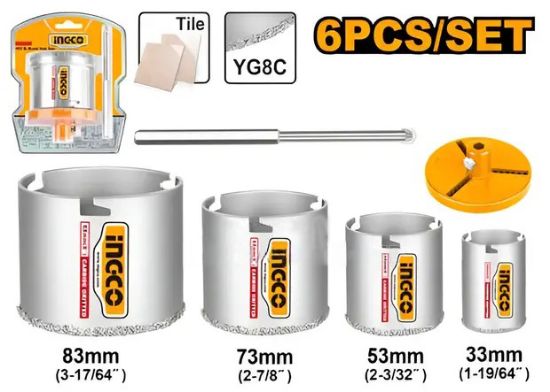 INGCO HSB4061 – 6PCS Hole Saw Set