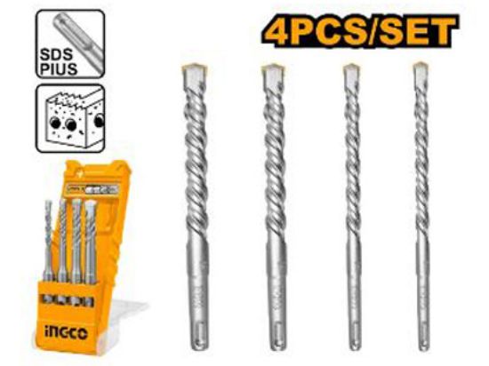 INGCO AKD2048 4PCS SDS Plus Drill Bit Set