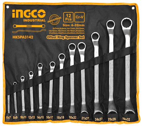 12Pcs Offset ring spanner set HKSPA3142
