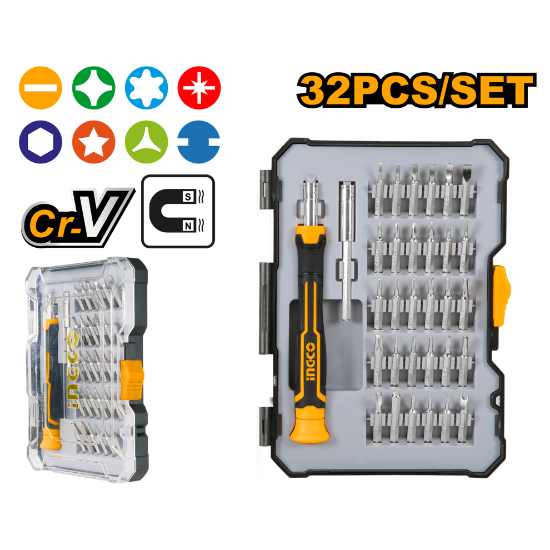 32 Pcs Mobile Phone Screwdriver Set – INGCO HKSDB0348