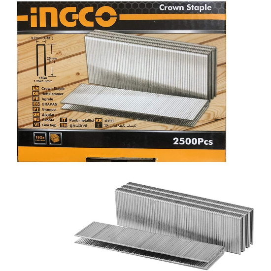 INGCO AST18251 2500 Pcs Air Staple Nails