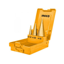 INGCO AKSDS0301 3PCS Industrial Brass Dovetail Router Bits Set