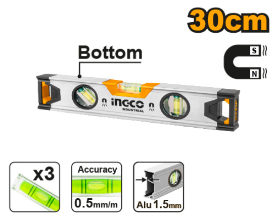 30 cm Industrial Magnetic Aluminum Mercury Thermometer – INGCO HSL38030M