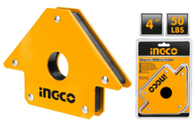 INGCO AMWH50041 4" 50LBS Triangular Magnetic Welding Holder