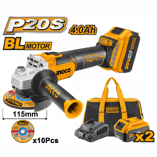 INGCO CAGLI2011582 20V Brushless Polishing Machine Kit