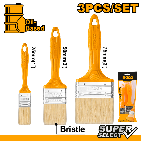INGCO CHPTB7860301 – 3 Pcs Paint Brush Set