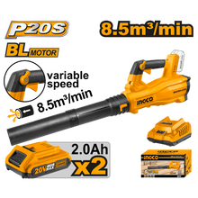 INGCO CABLI204282 20V Cordless Large Garden Leaf Blower