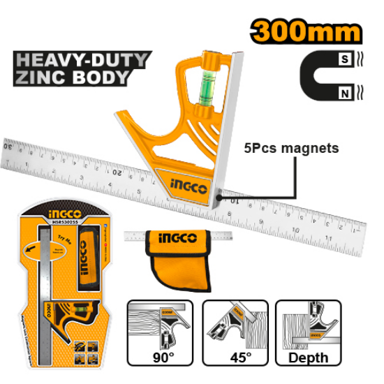 Adjustable Angle with Spirit Level – INGCO HSR530255