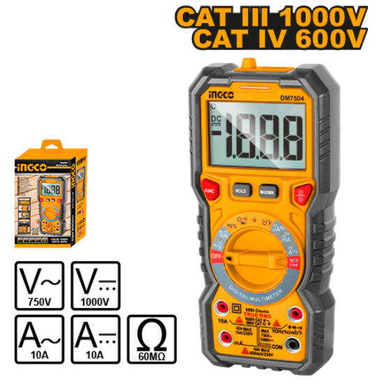Counts Digital Multimeter – INGCO DM7504