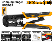 Network Crimping Pliers (4P, 6P, 8P) – INGCO HMPCN2468R