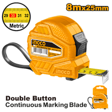 ABS Yellow Plastic Measuring Tape with 2-Stop – INGCO HSMT26825-1