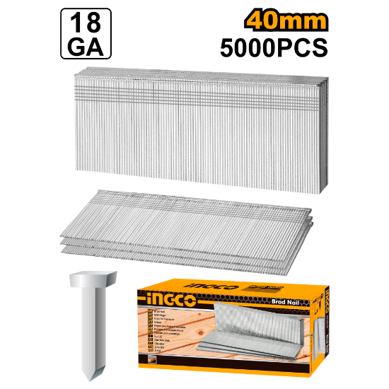 INGCO ANA18401 40mm Air Brad Nail – 5000PCS