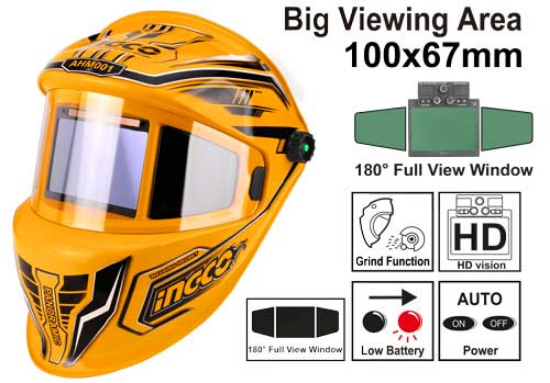 INGCO AHM001 Auto-Darkening Welding Helmet