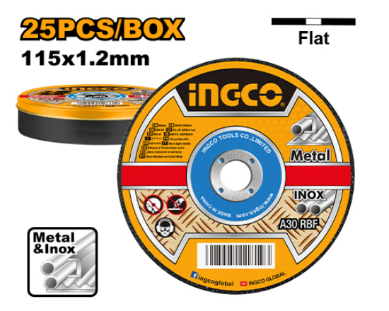 INGCO MCD1211525 – Thin Stainless Steel Cutting Discs