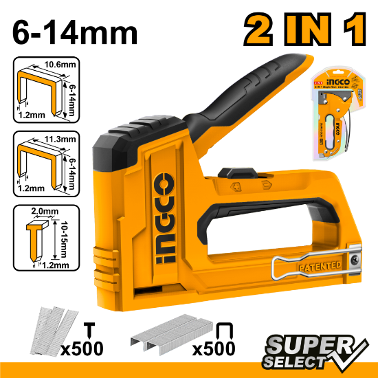 INGCO HSG1406 – 2-in-1 Hand Staple and Nail Gun