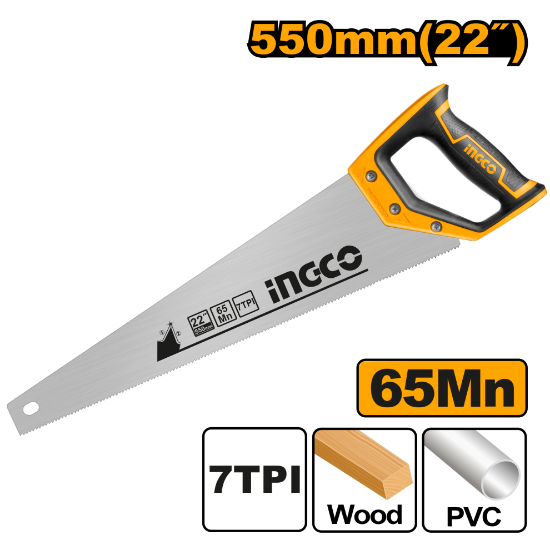 INGCO HHAS08550 –  Hand Saw with Rubber Grip