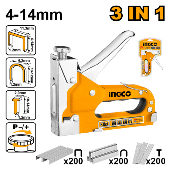 INGCO HSG1405 – 3-in-1 Hand Staple Gun