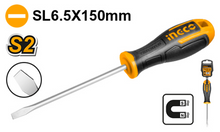 INGCO HS686150 – SL6.5 S2 Screwdriver with Rubber Handle