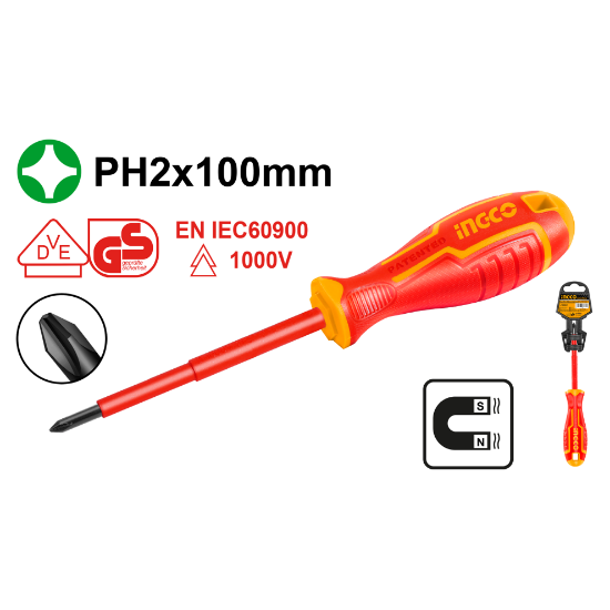INGCO HISD81PH2100 – Insulated Screwdriver