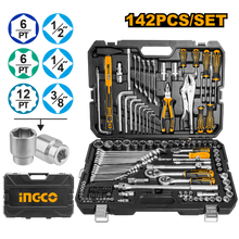 142 Pcs Industrial Tool Set in Bag – INGCO HKTHP21421