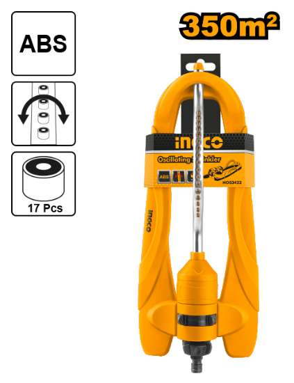 350m² Automatic Lawn Sprinkler (Left-Right) – INGCO HOS3422