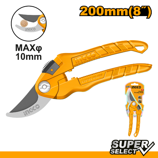 Pruning Shears with 10mm Cutting Capacity – INGCO HPS0201