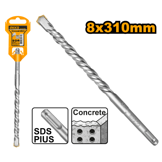 SDS Plus Concrete Drill Bit 8×310mm – DBH1210805